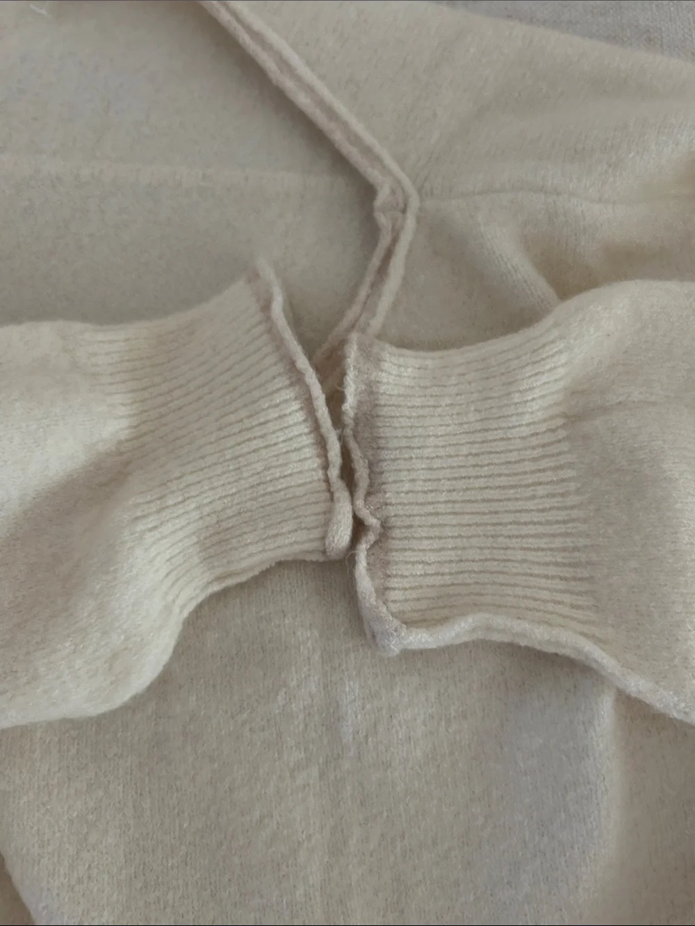 Free People See Me SoftSpun Pullover, Cream, Medium, NWOT display sweater